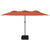 Double-Head Garden Parasol Terracotta 449x245 cm