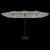 Double-Head Garden Parasol with LEDs Sand White 449x245 cm