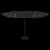 Double-Head Garden Parasol with LEDs Anthracite 449x245 cm