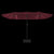 Double-Head Garden Parasol with LEDs Bordeaux Red 449x245 cm