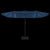 Double-Head Garden Parasol with LEDs Azure Blue 449x245 cm