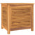 Garden Storage Box with Bag 60x50x58 cm Solid Wood Teak