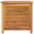 Garden Storage Box with Bag 60x50x58 cm Solid Wood Teak