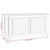 Garden Storage Box with Bag 114x50x58 cm Solid Wood Teak