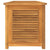 Garden Storage Box with Bag 150x50x55 cm Solid Wood Teak