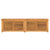 Garden Storage Box with Bag 200x50x55 cm Solid Wood Teak