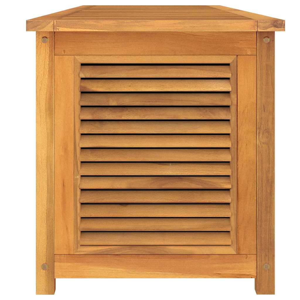 Garden Storage Box with Bag 200x50x55 cm Solid Wood Teak