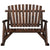 2-Seater Garden Rocking Bench 123x96x102 cm Solid Wood Spruce