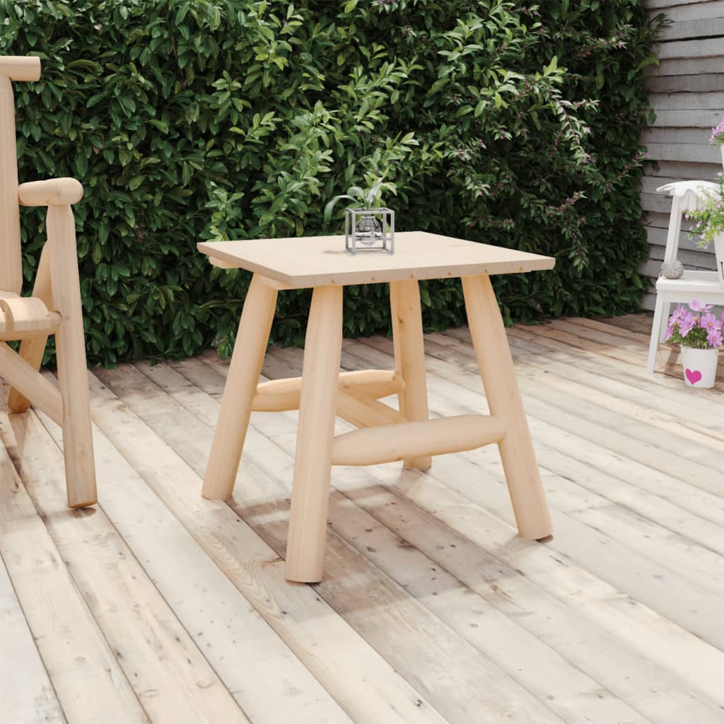 Side Table 49x49x50 cm Solid Wood Spruce