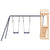 Outdoor Playset Solid Wood Pine