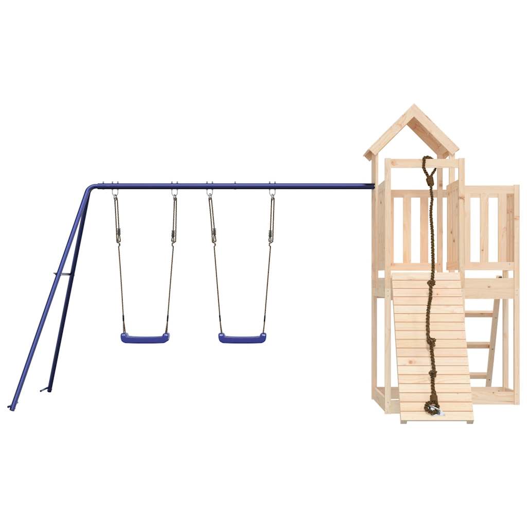 Outdoor Playset Solid Wood Pine
