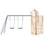 Outdoor Playset Solid Wood Pine