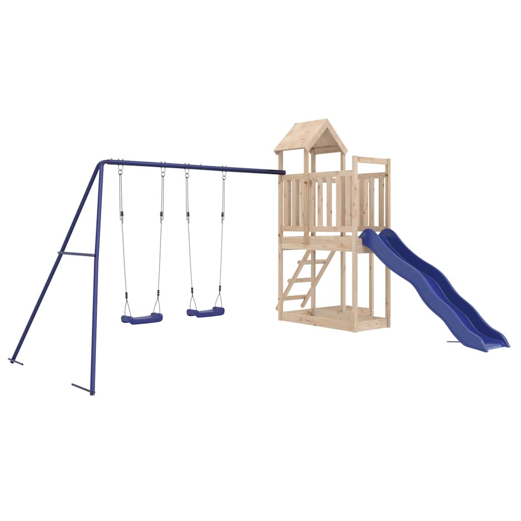 Outdoor Playset Solid Wood Pine