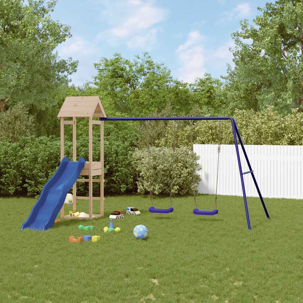Outdoor Playset Solid Wood Pine