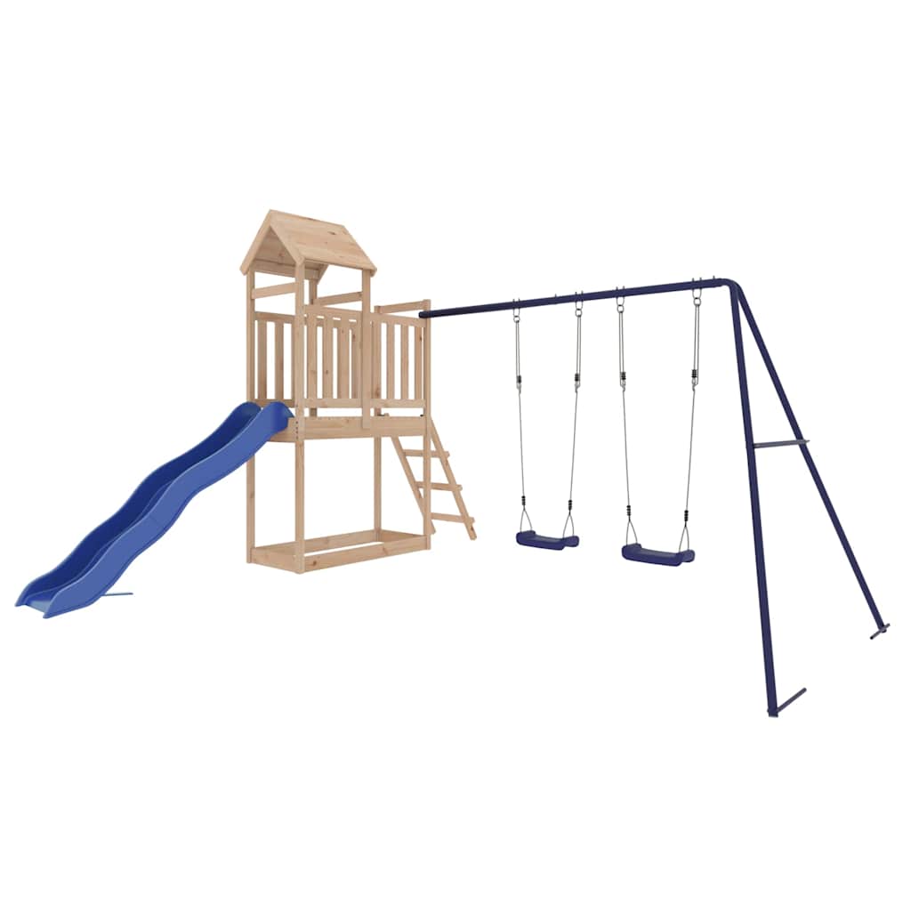 Outdoor Playset Solid Wood Pine