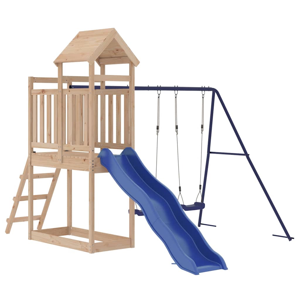 Outdoor Playset Solid Wood Pine