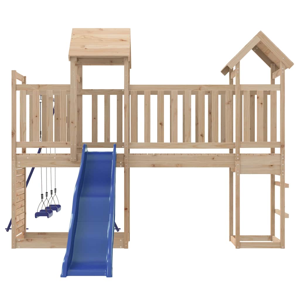 Outdoor Playset Solid Wood Pine