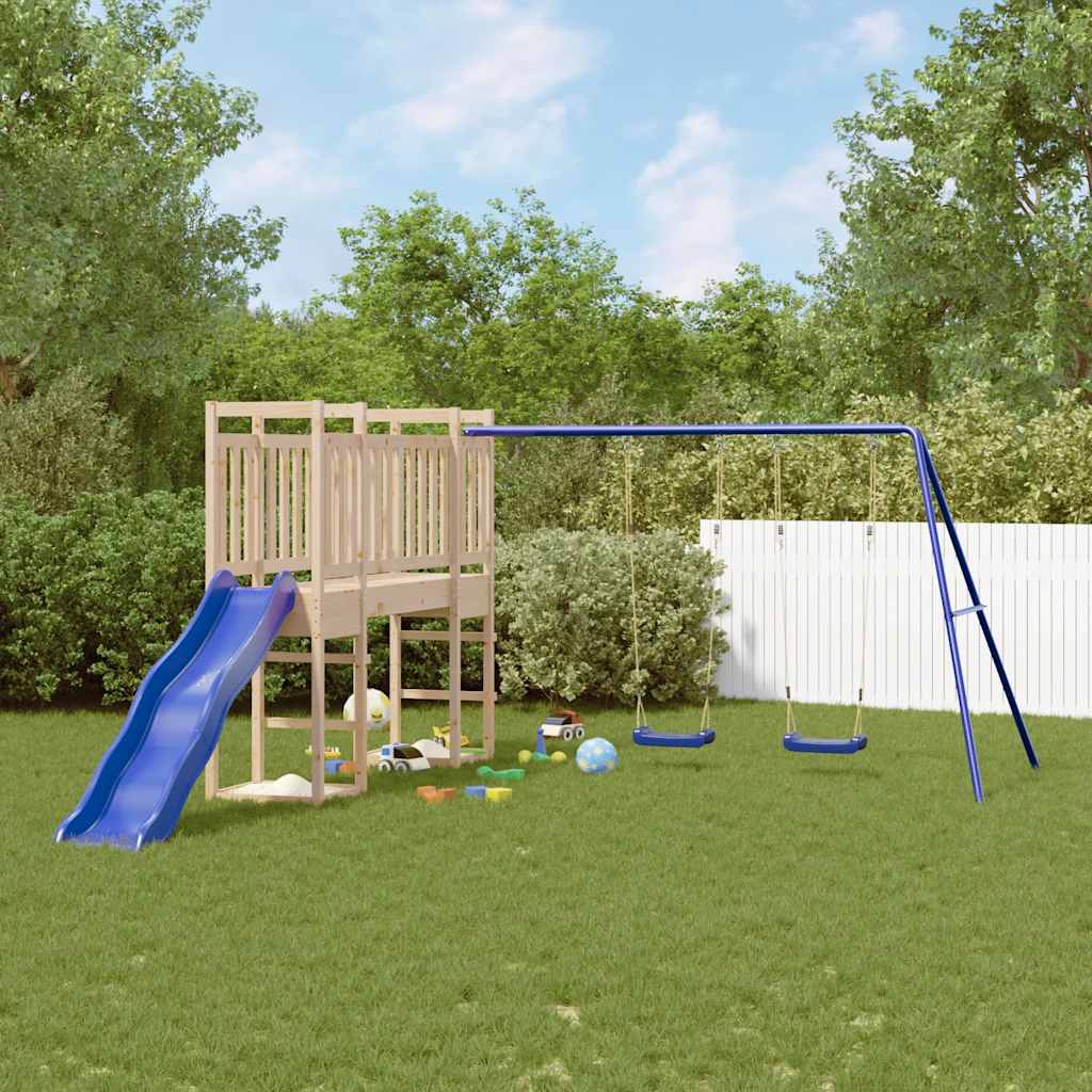 Outdoor Playset Solid Wood Pine