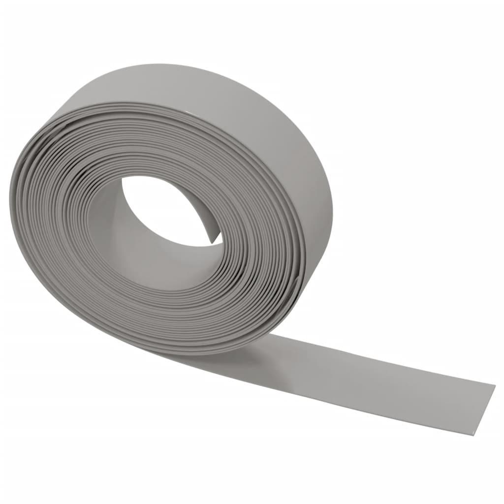 Garden Edgings 2 pcs Grey 10 m 15 cm Polyethylene