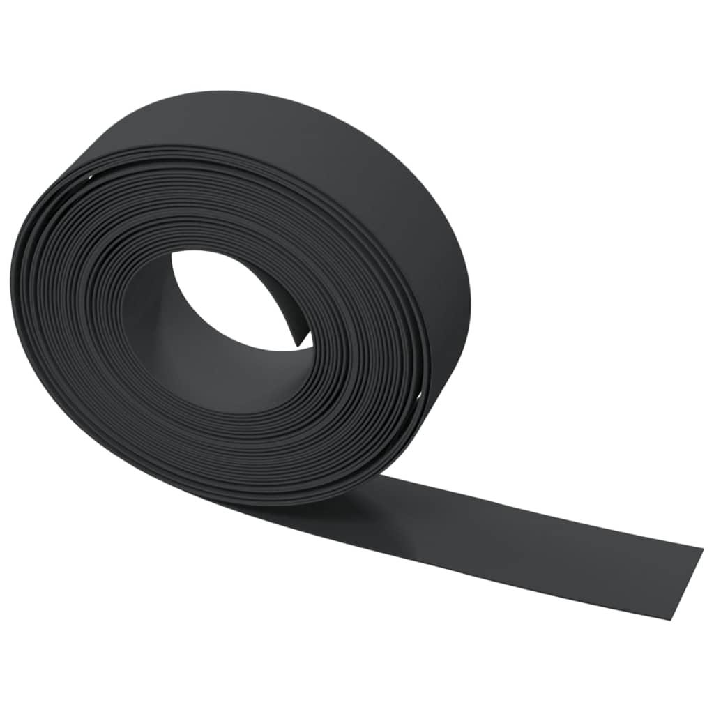 Garden Edgings 2 pcs Black 10 m 15 cm Polyethylene