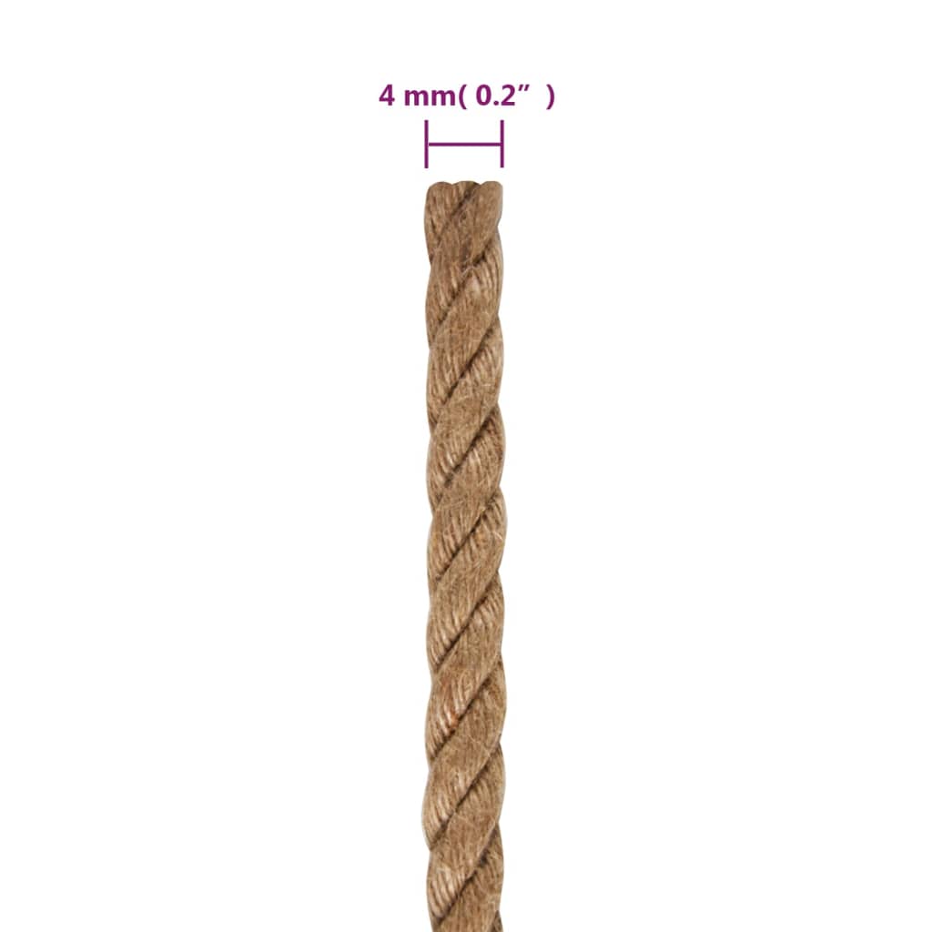 Jute Rope 250 m Long 4 mm Thick