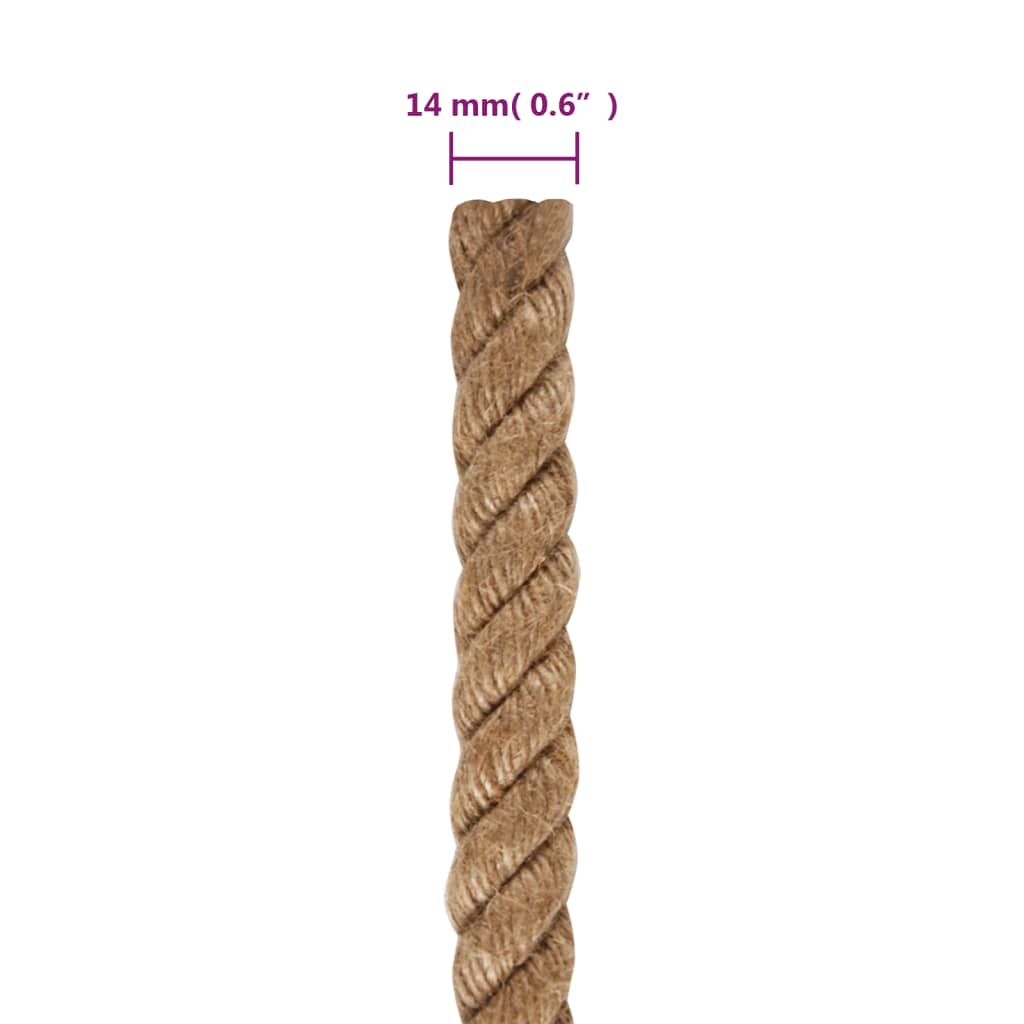 Jute Rope 25 m Long 14 mm Thick