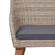 7 Piece Garden Dining Set with Cushions Brown