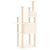 Cat Tree with Sisal Scratching Posts Cream 166 cm