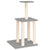 Cat Tree with Sisal Scratching Posts Light Grey 85.5 cm