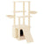 Cat Tree with Sisal Scratching Posts Cream 133 cm