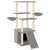 Cat Tree with Sisal Scratching Posts Light Grey 133 cm