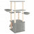 Cat Tree with Sisal Scratching Posts Light Grey 133 cm