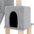 Cat Tree with Sisal Scratching Posts Light Grey 82 cm