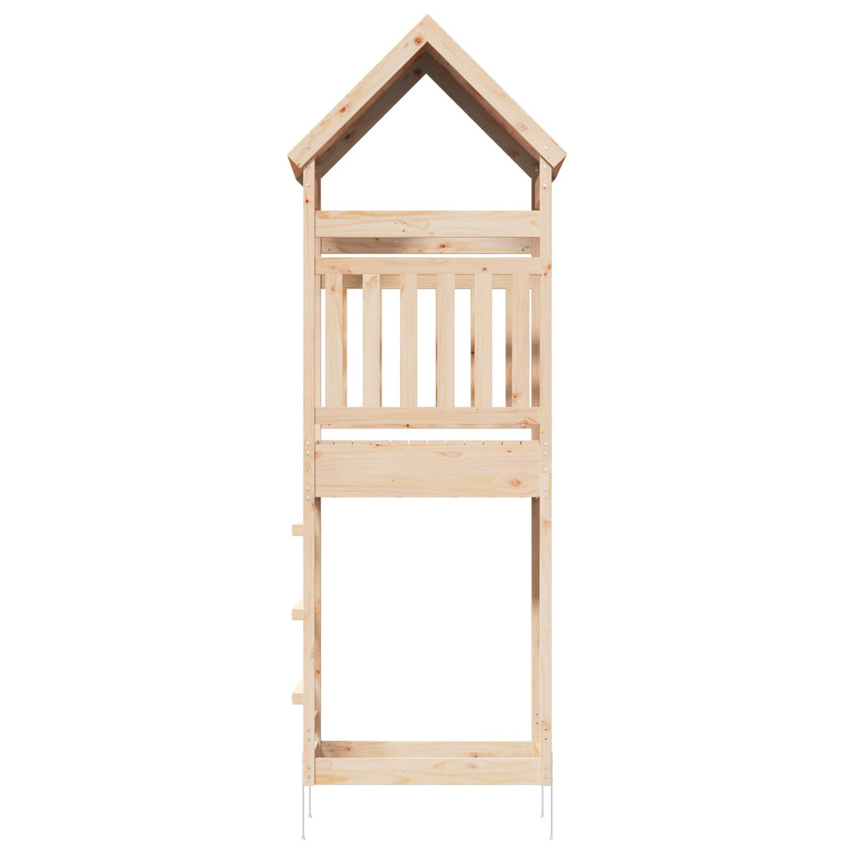 Outdoor Play Tower Natural 53 x 85 x 264 cm Solid Pine Wood