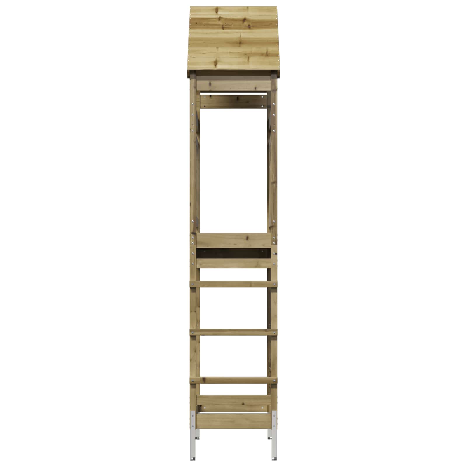 Outdoor Play Tower Natural Solid Impregnated Pinewood