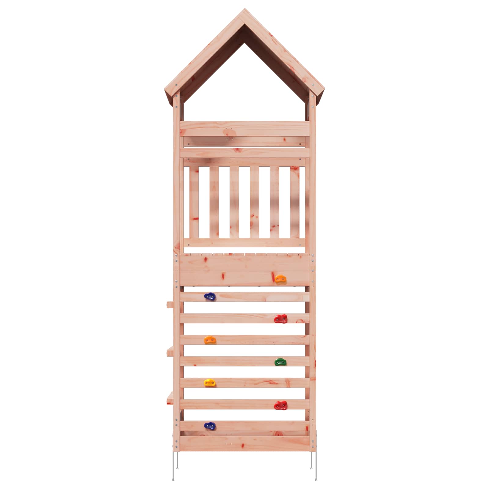 Outdoor Play Tower Natural 53 x 85 x 264 cm Solid Douglas Wood