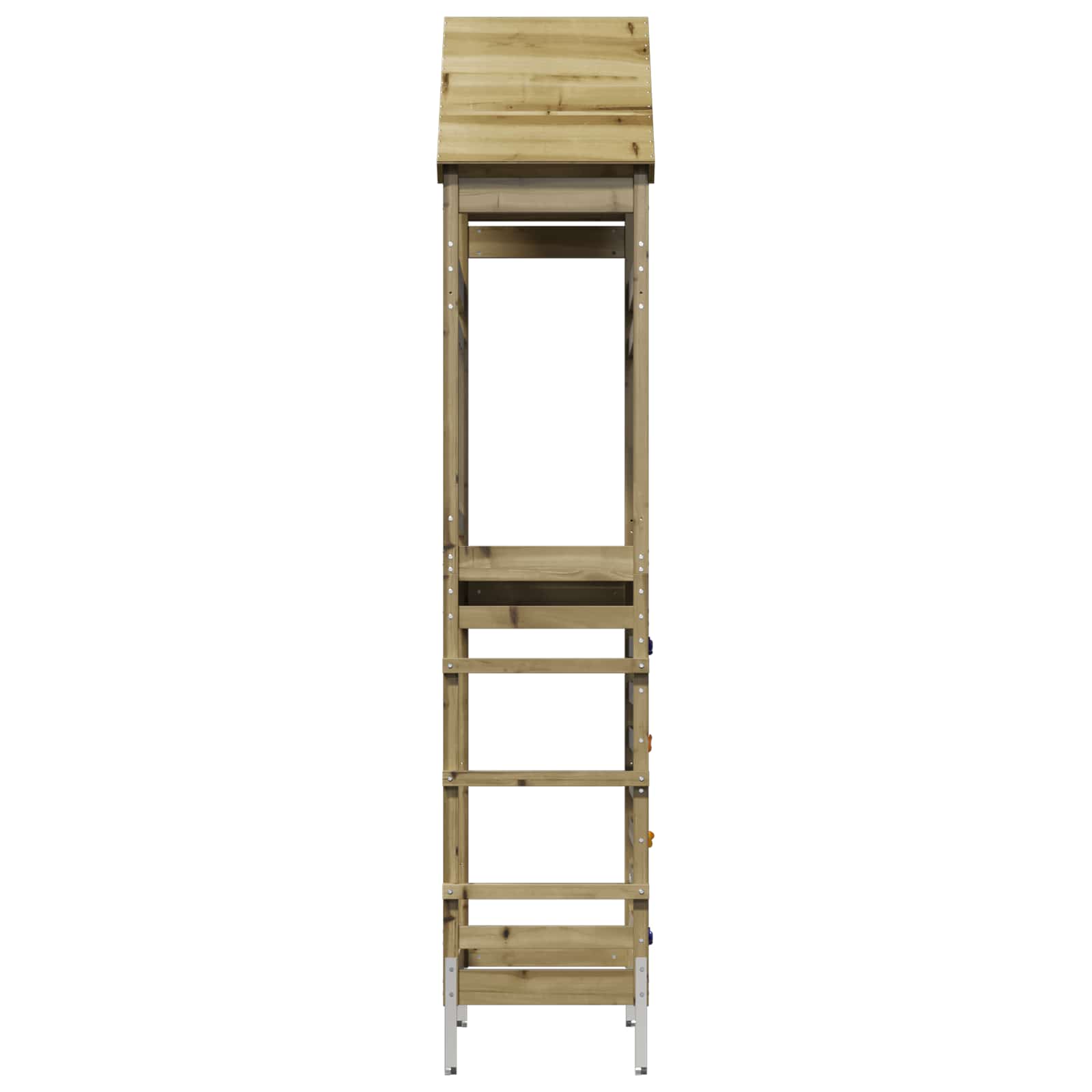 Outdoor Play Tower Natural Solid Impregnated Pinewood
