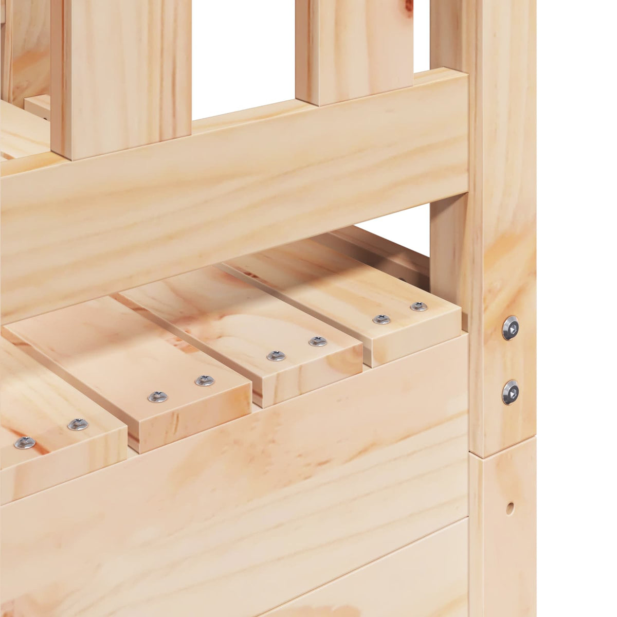 Outdoor Play Tower Natural 85 x 53 x 207 cm Solid Pine Wood