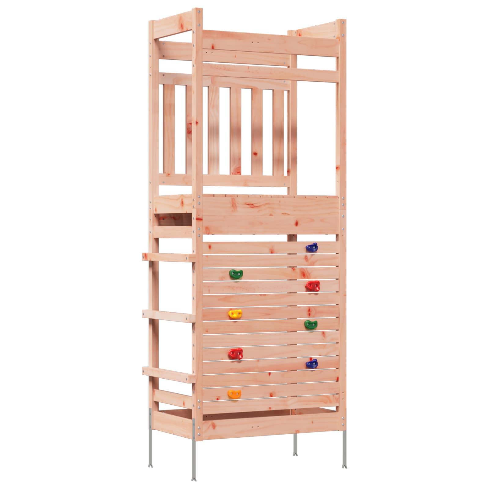 Outdoor Play Tower Natural 85 x 53 x 207 cm Solid Douglas Wood