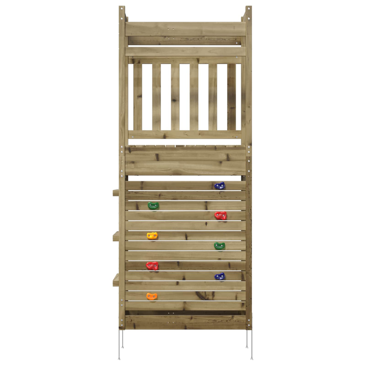 Outdoor Play Tower Natural Solid Impregnated Pinewood
