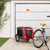 Pet Bike Trailer Red and Grey Oxford Fabric and Iron