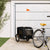 Pet Bike Trailer Black Oxford Fabric and Iron