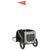 Pet Bike Trailer Grey and Black Oxford Fabric and Iron