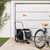 Pet Bike Trailer Grey and Black Oxford Fabric and Iron