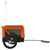 Pet Bike Trailer Orange and Black Oxford Fabric&Iron