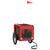 Pet Bike Trailer Red and Black Oxford Fabric&Iron