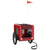 Pet Bike Trailer Red and Black Oxford Fabric&Iron