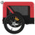 Pet Bike Trailer Red and Black Oxford Fabric&Iron