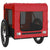 Pet Bike Trailer Red and Black Oxford Fabric&Iron