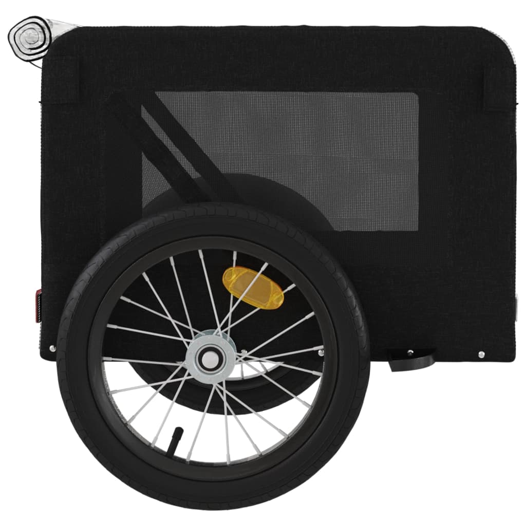 Pet Bike Trailer Black Oxford Fabric&Iron